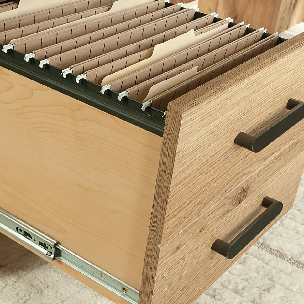 Sauder® Rosedale Ranch 60"W Modern Farmhouse L-Shaped Computer Desk, Timber Oak®