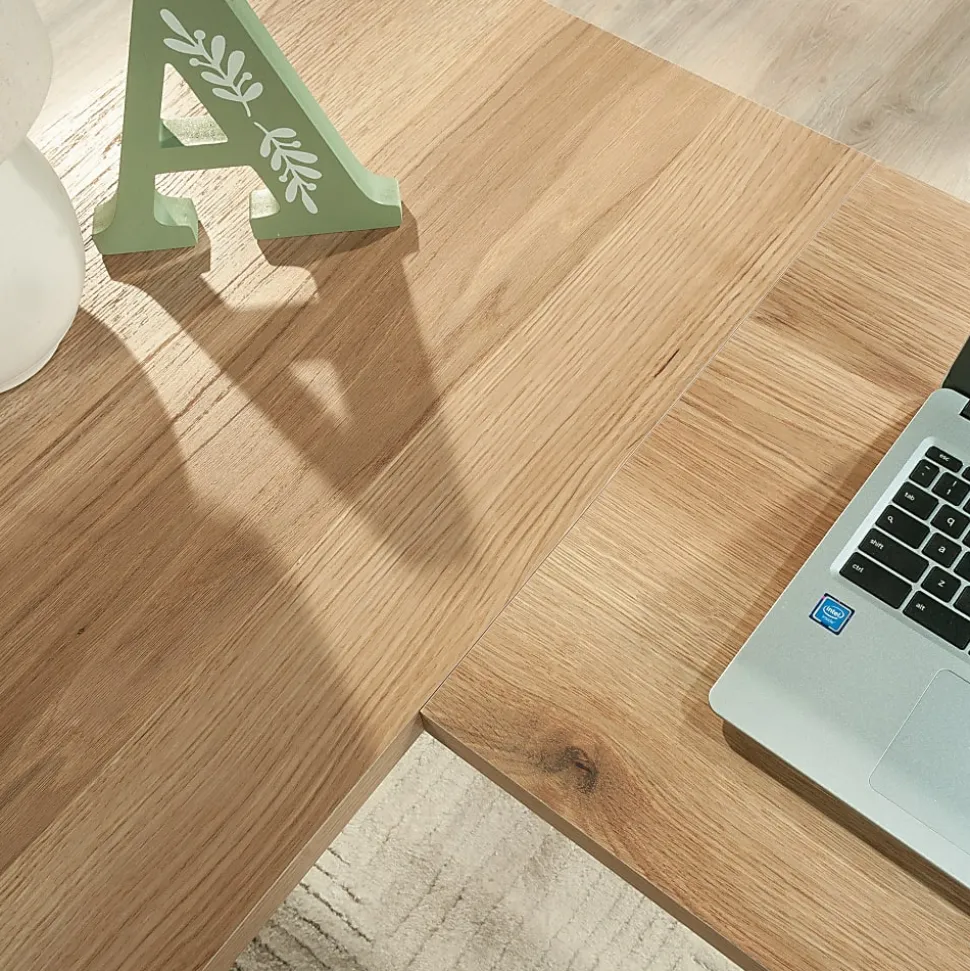 Sauder® Rosedale Ranch 60"W Modern Farmhouse L-Shaped Computer Desk, Timber Oak®