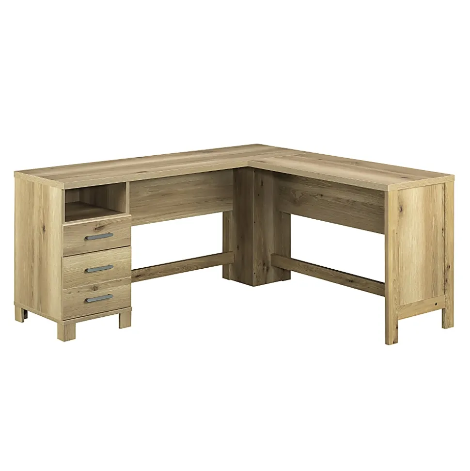 Sauder® Rosedale Ranch 60"W Modern Farmhouse L-Shaped Computer Desk, Timber Oak®