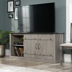 Sauder® Select Farmhouse Entertainment Credenza With Sliding Doors For 70