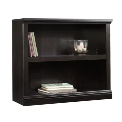 SauderĀ® Select 30"H 2-Shelf Bookcase, Estate Black