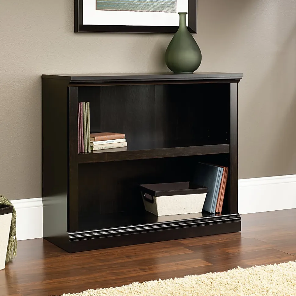 Sauder® Select 30"H 2-Shelf Bookcase, Estate Black