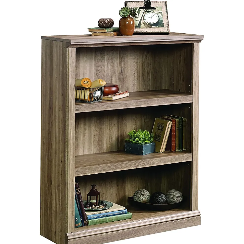 Sauder® Select 44"H 3-Shelf Bookcase, Salt Oak