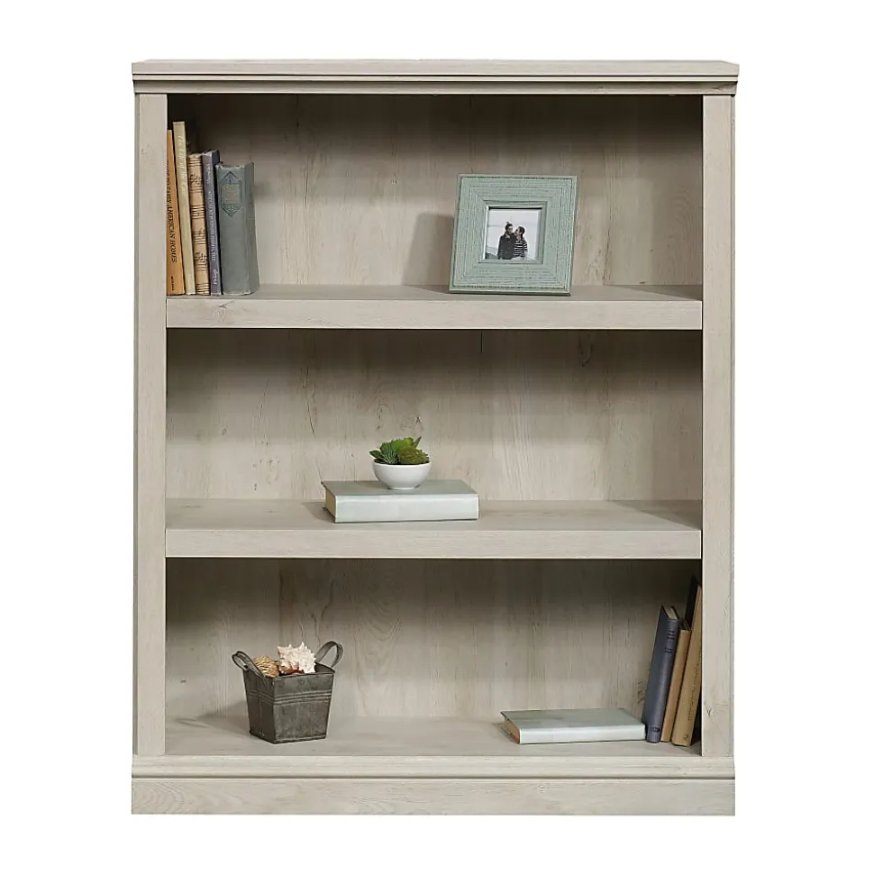 Sauder® Select 44"H 3-Shelf Bookcase, Chalked Chestnut