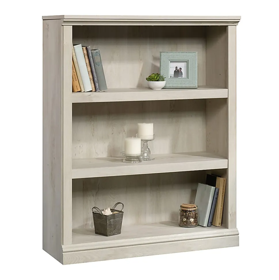 Sauder® Select 44"H 3-Shelf Bookcase, Chalked Chestnut