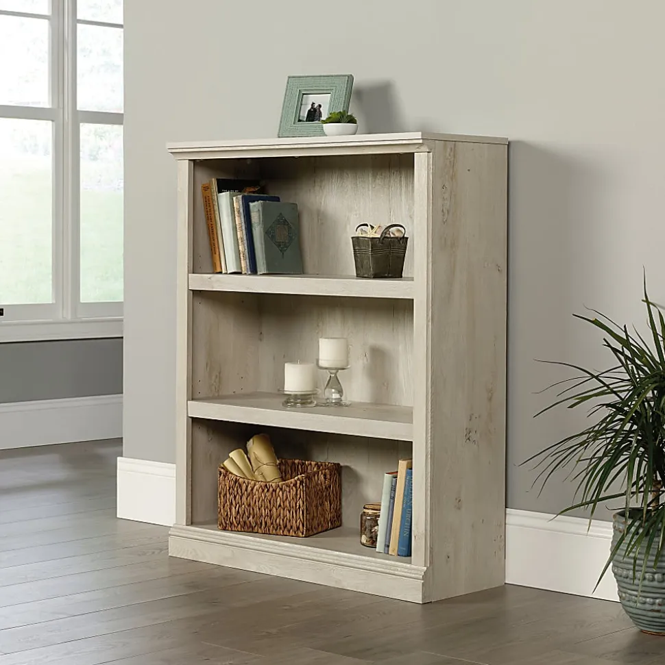 Sauder® Select 44"H 3-Shelf Bookcase, Chalked Chestnut