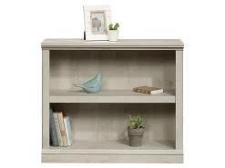 Sauder® Select 30"H 2-Shelf Bookcase, Chalked Chestnut