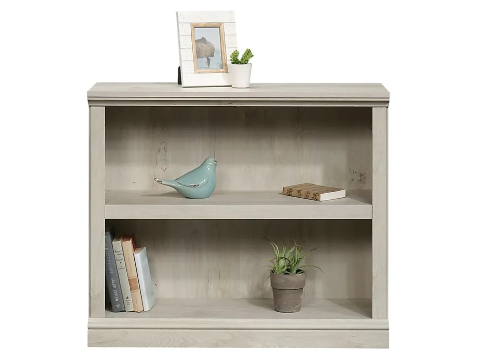 Sauder® Select 30"H 2-Shelf Bookcase, Chalked Chestnut