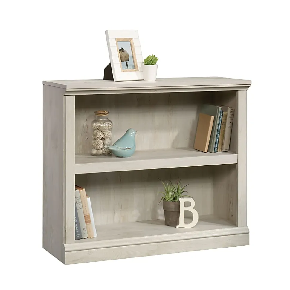Sauder® Select 30"H 2-Shelf Bookcase, Chalked Chestnut