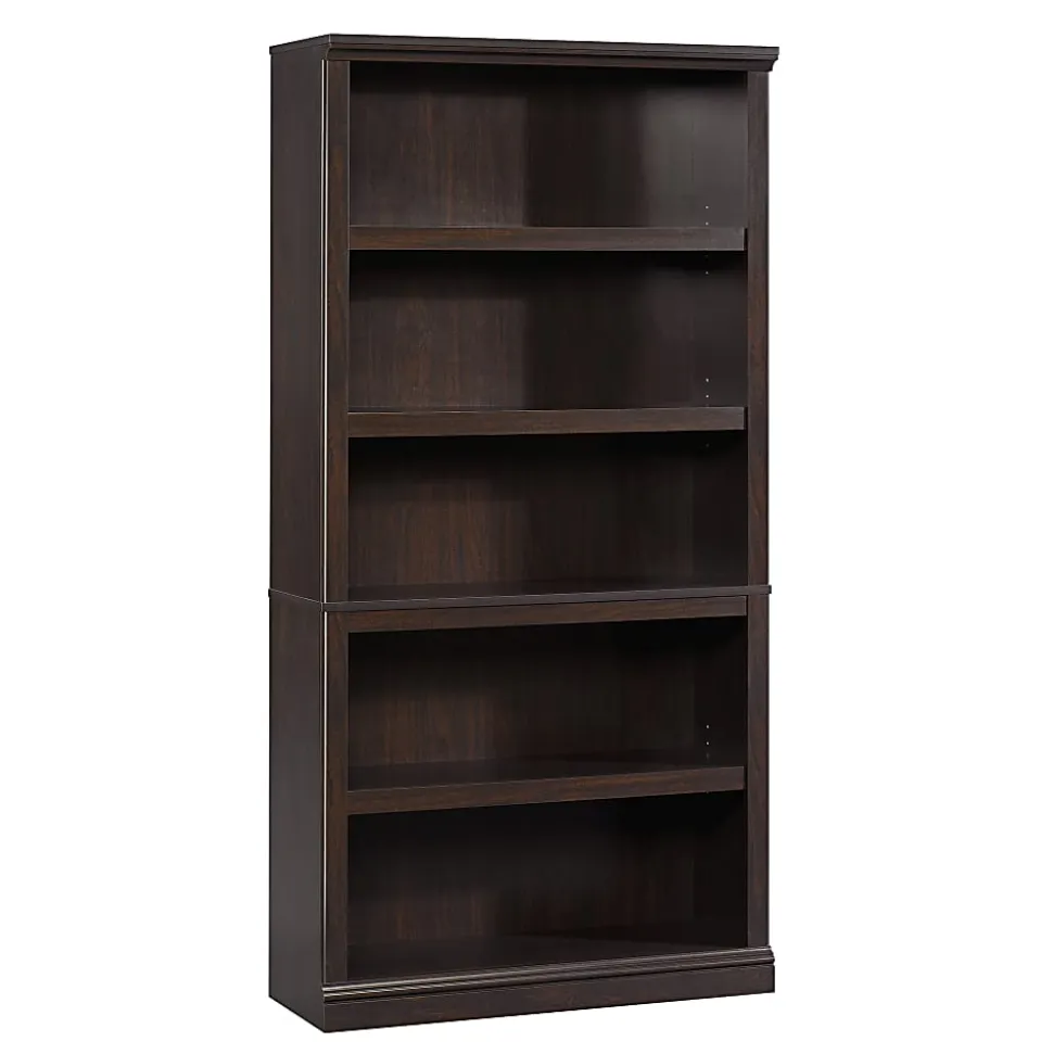 Sauder® Select 69 13/16"H 5-Shelf Transitional Bookcase, Brown/Medium Finish, Standard Delivery