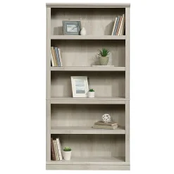 SauderĀ® Select 69 13/16"H 5-Shelf Transitional Bookcase, Brown/Light Finish, Standard Delivery