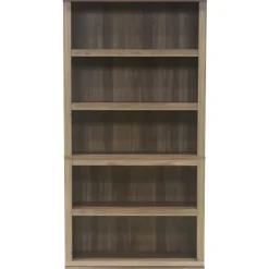 SauderĀ® Select 69 13/16"H 5-Shelf Transitional Bookcase, Oak/Light Finish, Standard Delivery