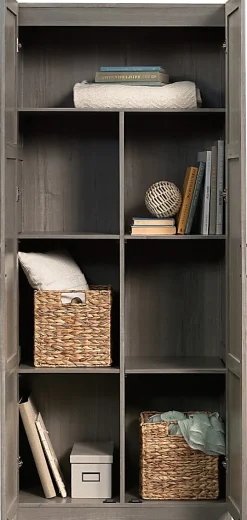Sauder® Select Storage Cabinet, 71-1/2”H x 29-5/8”W x 16”D, Silver Sycamore