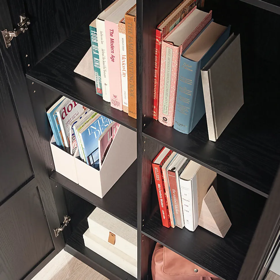 Sauder® Select 30"W Contemporary Storage Cabinet, Black