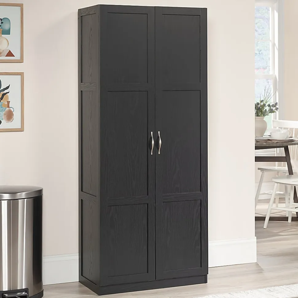 Sauder® Select 30"W Contemporary Storage Cabinet, Black