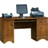 Sauder® Select 60"W Double-Pedestal Computer Desk, Brushed Maple