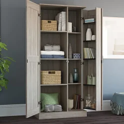 Sauder Select 32"W Storage Cabinet, Spring Maple