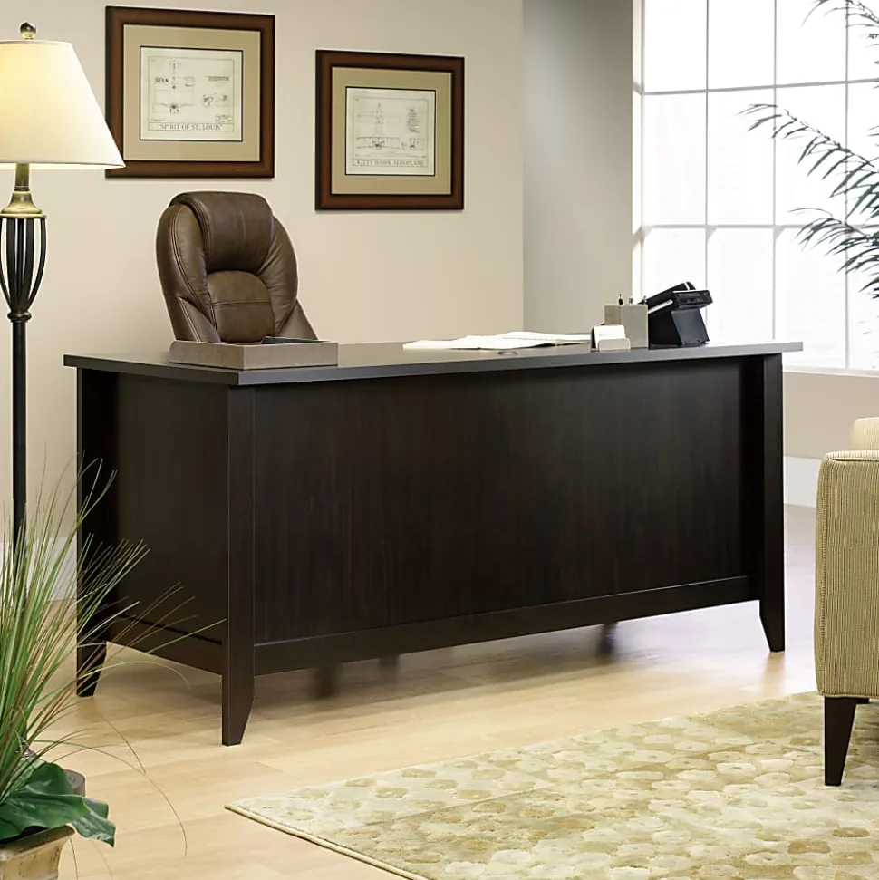 Sauder® Shoal Creek 66"W Executive Computer Desk, Jamocha Wood