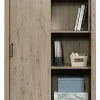 Sauder® Summit Station 52"H Bookcase With Sliding Door, Laurel Oak
