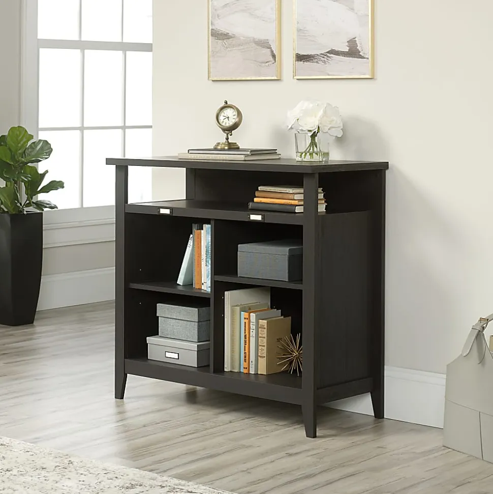Sauder® Summit Station 36"H 4-Cube Storage Bookcase, Raven Oak