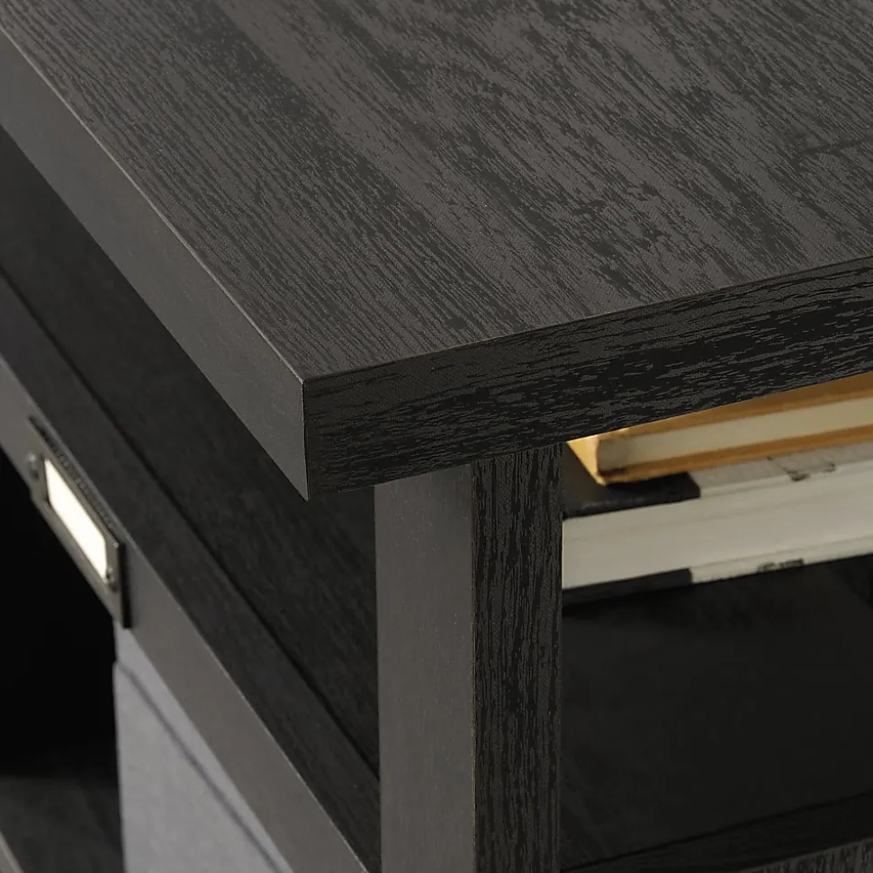 Sauder® Summit Station 36"H 4-Cube Storage Bookcase, Raven Oak