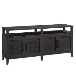 Sauder Tiffin Line Entertainment Credenza, 28-1/4”H x 62-1/2”W x 15-3/4”D, Raven Oak