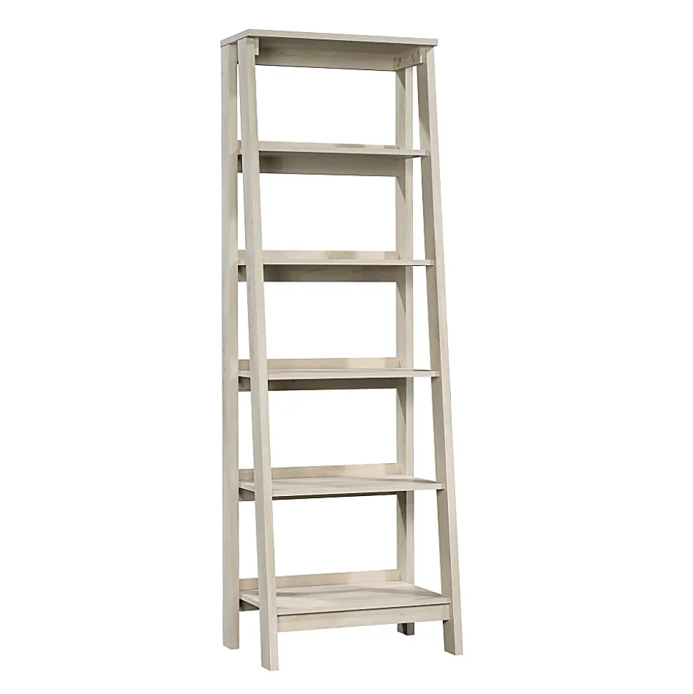 Sauder® Trestle 72"H 5-Shelf Bookcase, Chalked Chestnut