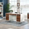 Sauder® Vista Key 72"H 9-Shelf Bookcase, Pearl Oak/Blaze Acacia