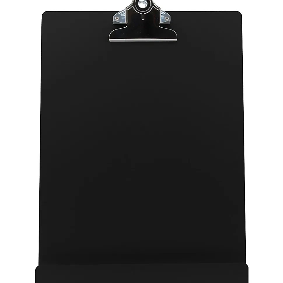 Saunders Document/Tablet Holder Stand, 12.3"H x 9.5"W x 5"L, Aluminum, Black