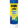 Saunders® UHU® stic Color Glue Sticks, 1.41 Oz, Blue, Box Of 12