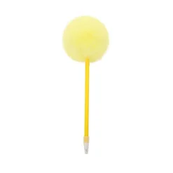 Saxon Imports Fuzz Ball Gel Pen, Medium Point, 0.7 mm, Green Barrel, Black Ink