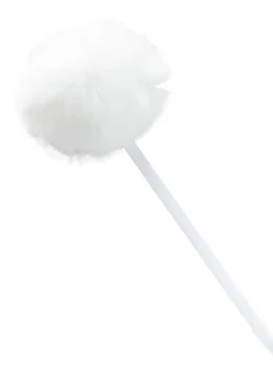 Saxon Imports Fuzz Ball Gel Pen, Medium Point, 0.7 mm, Green Barrel, Black Ink