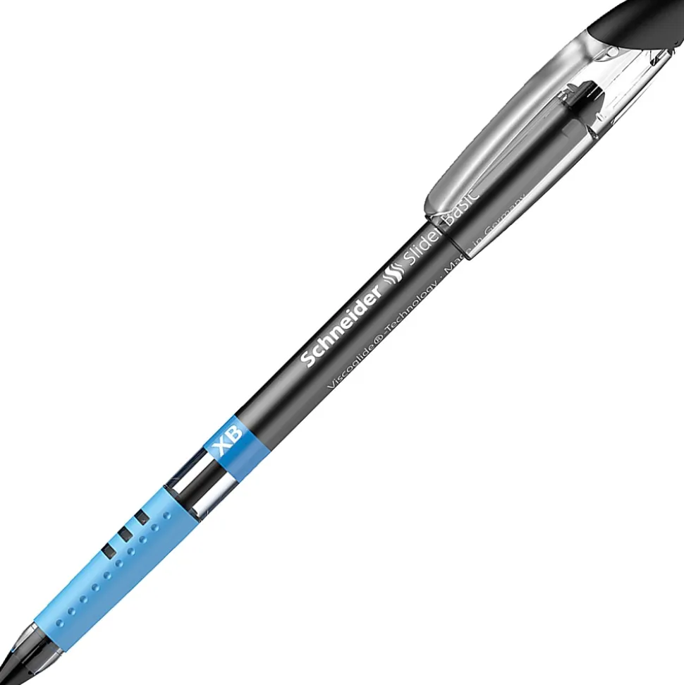 Schneider Slider Basic XB Ballpoint Pens, Extra-Bold Point, 1.4 mm, Assorted Color Barrels, Assorted Color Ink, Pack Of 8 Pens
