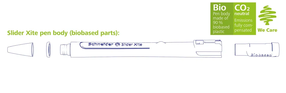 Schneider Slider Xite XB Retractable Ballpoint Pens, Extra-Bold Point, 1.4 mm, White Barrel, Black Ink, Pack Of 10 Pens