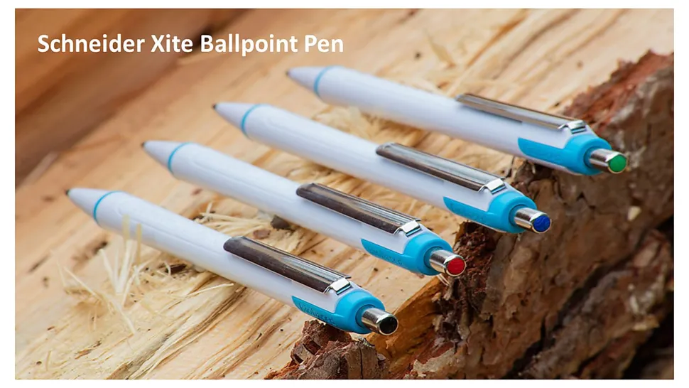 Schneider Slider Xite XB Retractable Ballpoint Pens, Extra-Bold Point, 1.4 mm, White Barrel, Black Ink, Pack Of 10 Pens