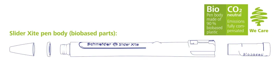 Schneider Slider Xite XB Retractable Ballpoint Pens, Extra-Bold Point, 1.4 mm, White Barrel, Red Ink, Pack Of 10 Pens