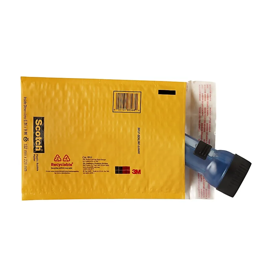 Scotch Big Bubble Plastic Mailer , 10.5 in x 15.25 in, 4/Inner, 12 Inners/Case, 48/1