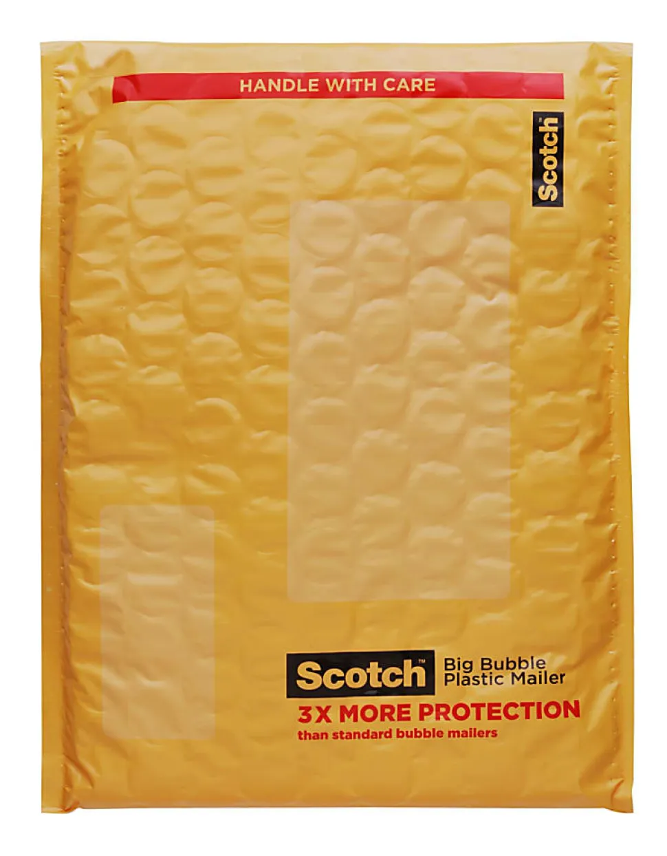 Scotch Big Bubble Plastic Mailer , 10.5 in x 15.25 in, 4/Inner, 12 Inners/Case, 48/1