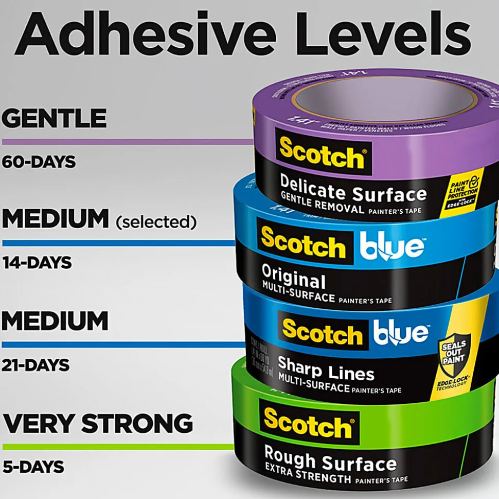 Scotch®Blue Original Multi-Surface Painter's Tape, 1 Tape Roll, 2 in x 60 yd, 3" Core, Blue - 20902A