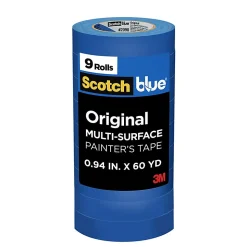 Scotch®Blue Original Multi-Surface Painter's Tape, 0.94 in x 60 yd, 9 Rolls/Pack