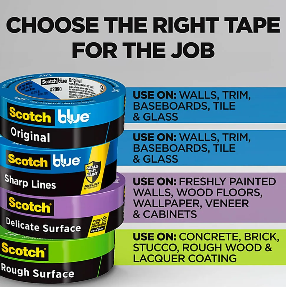 Scotch®Blue Original Multi-Surface Painter's Tape, 0.94 in x 60 yd, 9 Rolls/Pack