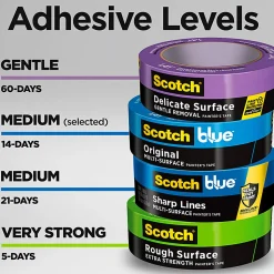 Scotch®Blue Original Multi-Surface Painter's Tape, 6 Tape Rolls, 0.94 in x 60 yd, 3" Core, Blue - 209024EVP