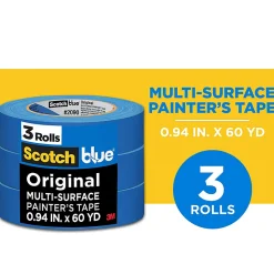ScotchBlue Original Painter's Tape, 0.94 in x 60 yd, 3