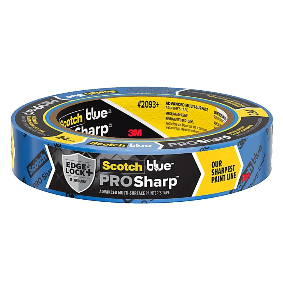 ScotchBlue™ PROSharp™ Painter's Tape, 1 Roll, 0.94 in x 60 yd, Protects Surfaces and Removes Easily, Edge-Lock Tape for Indoor and Outdoor Use