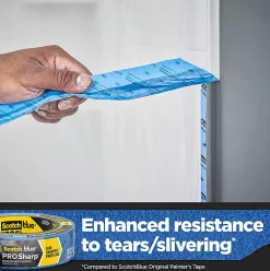 ScotchBlue™ PROSharp™ Painter's Tape, 1 Roll, 0.94 in x 60 yd, Protects Surfaces and Removes Easily, Edge-Lock Tape for Indoor and Outdoor Use