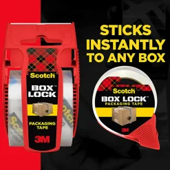 Scotch® 3950-3 Box Lock Packaging Tape, 1-15/16