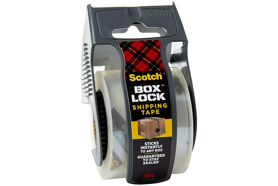Scotch Box Lock 195 Packing Tape, 1-15/16" x 22-1/4 Yd, Clear