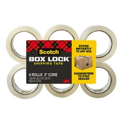 Scotch® Box Lock Shipping Packing Tape, 1-15/16