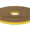 Scotch-Brite™ Clean & Shine Floor Pads, 14", Yellow/Gold, Case Of 5