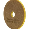 Scotch-Brite™ Clean & Shine Floor Pads, 13", Yellow/Gold, Case Of 5